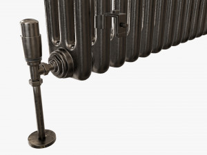 Horizontal column bare radiator 01 3D मॉडल
