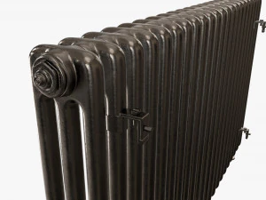 Horizontal column bare radiator 01 3D Model