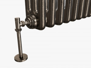 Horizontal column bare radiator 01 3D मॉडल