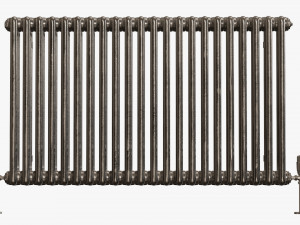Horizontal column bare radiator 01 3D मॉडल