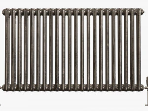 Horizontal column bare radiator 01 3D Model