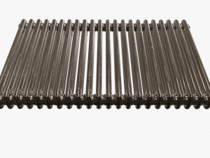 Horizontal column bare radiator 01 3D मॉडल