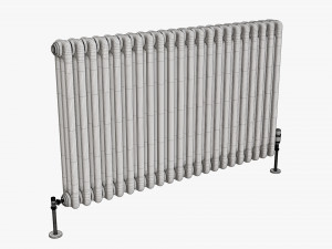 Horizontal column bare radiator 01 3D मॉडल