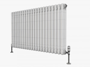 Horizontal column bare radiator 01 3D मॉडल