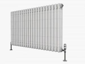 Horizontal column bare radiator 01 3D Model