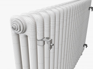 Horizontal column bare radiator 01 3D मॉडल