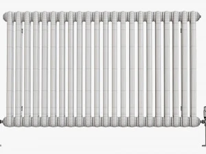 Horizontal column bare radiator 01 3D Model