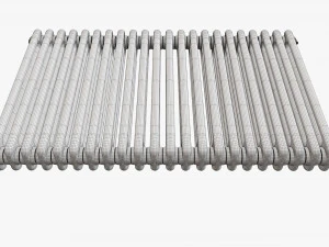 Horizontal column bare radiator 01 3D Model