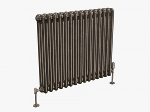 Horizontal column bare radiator 02 3D Model