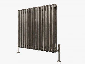 Horizontal column bare radiator 02 3D Model