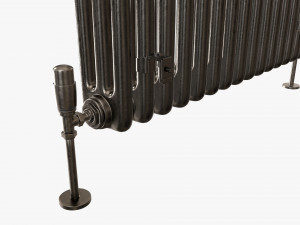 Horizontal column bare radiator 02 3D 모델