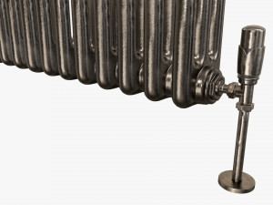 Horizontal column bare radiator 02 3D 모델