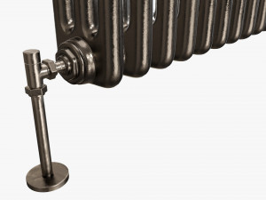 Horizontal column bare radiator 02 3D 모델