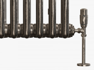 Horizontal column bare radiator 02 3D 모델