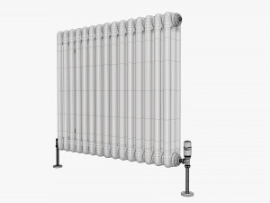 Horizontal column bare radiator 02 3D 모델