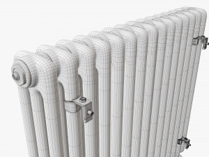 Horizontal column bare radiator 02 3D 모델