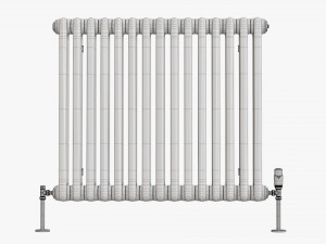 Horizontal column bare radiator 02 3D 모델