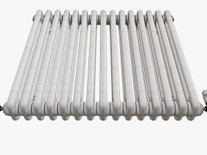 Horizontal column bare radiator 02 3D 모델