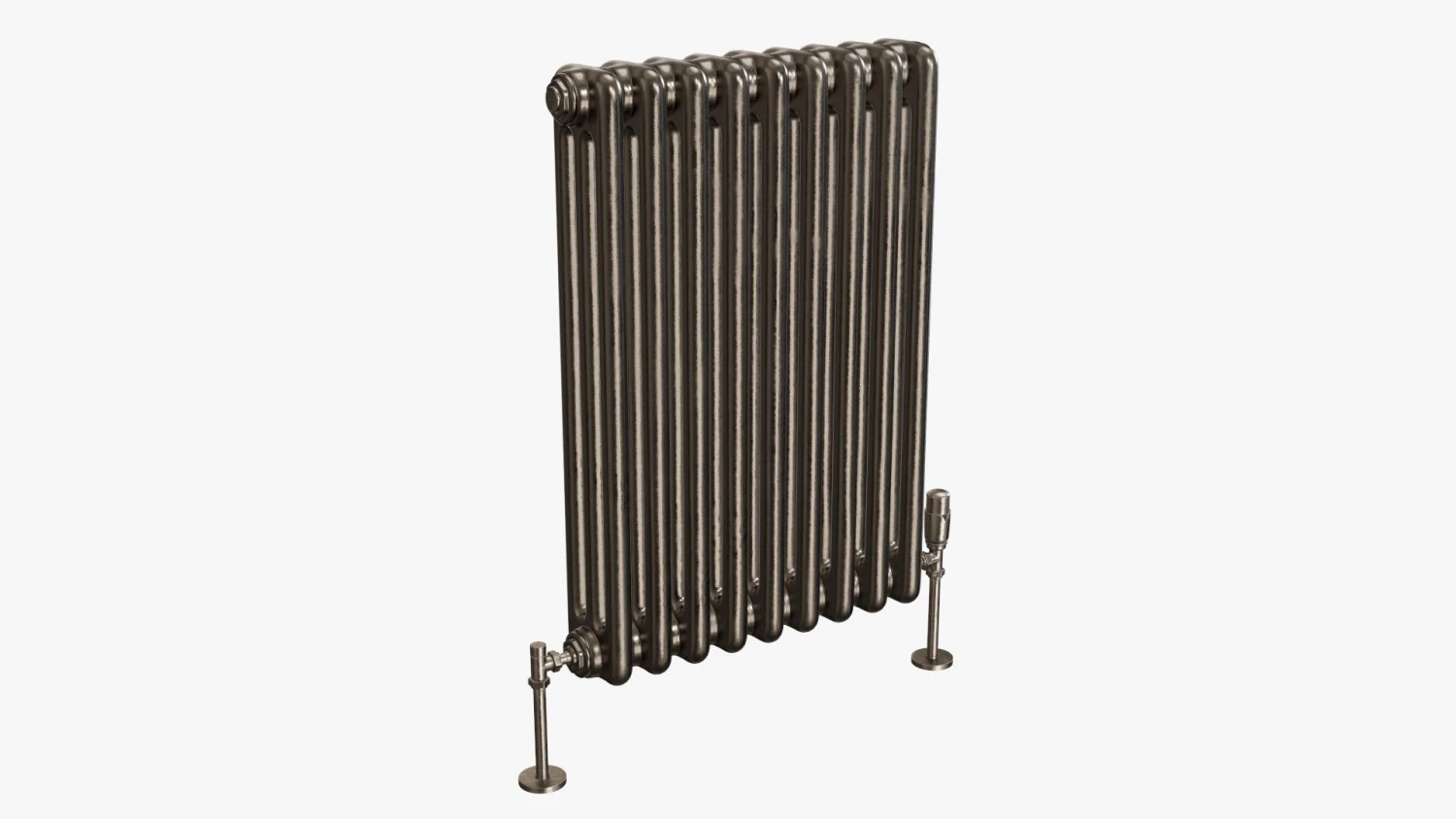 Horizontal column bare radiator 03 3D Model .c4d .max .obj .3ds .fbx .stl .blend 