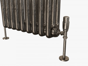 Horizontal column bare radiator 03 Modelo 3D
