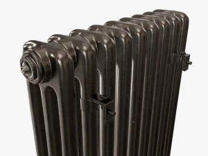 Horizontal column bare radiator 03 3D Model