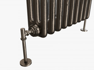 Horizontal column bare radiator 03 Modelo 3D