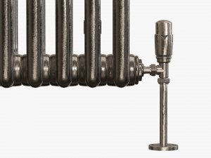 Horizontal column bare radiator 03 Modelo 3D