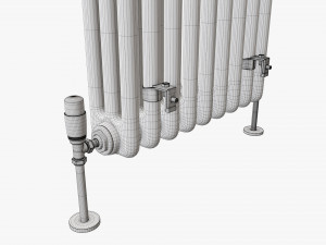 Horizontal column bare radiator 03 Modelo 3D