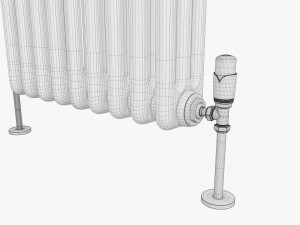 Horizontal column bare radiator 03 Modelo 3D