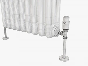Horizontal column bare radiator 03 3D Model