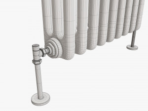 Horizontal column bare radiator 03 Modelo 3D