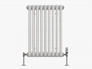 Horizontal column bare radiator 03 Modelo 3D