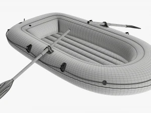 Inflatable boat 04 3D Model