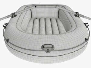 Inflatable boat 04 3D Model