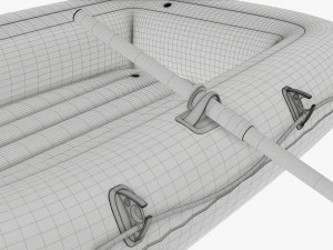 Inflatable boat 04 3D Model