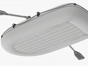 Inflatable boat 04 3D Model