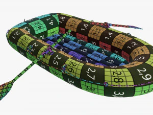 Inflatable boat 04 3D Model