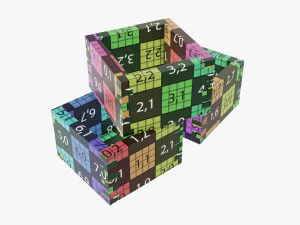 Japanese wooden box 3D Model