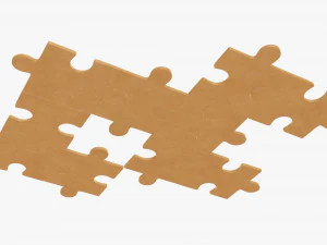 Jigsaw Puzzle 48 pieces 3D Model