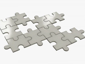 Jigsaw Puzzle 48 pieces 3D Model
