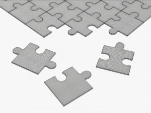 Jigsaw Puzzle 48 pieces 2 3D Model