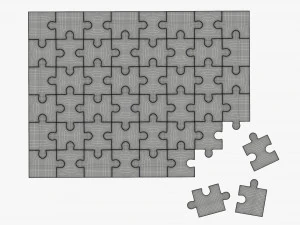 Jigsaw Puzzle 48 pieces 2 3D Model