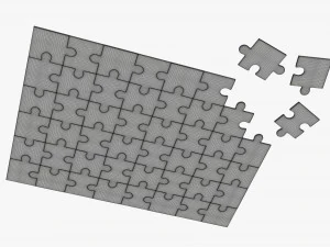 Jigsaw Puzzle 48 pieces 2 3D Model