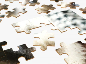 Jigsaw Puzzle 48 pieces 3 3D Model