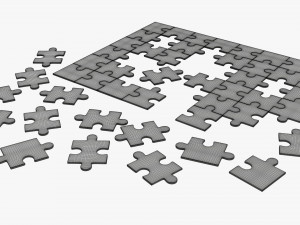 Jigsaw Puzzle 48 pieces 3 3Dモデル