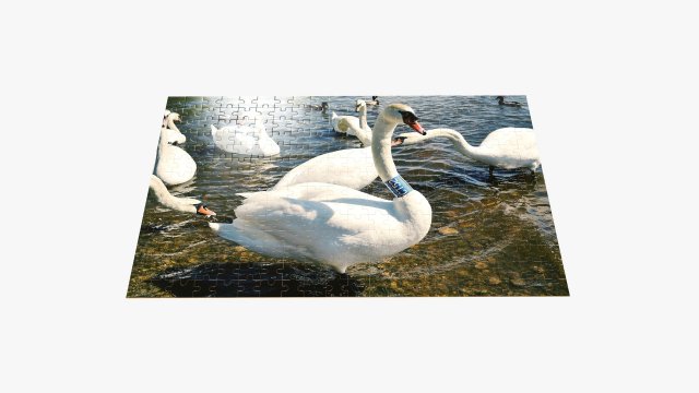 Jigsaw Puzzle 280 pieces Modelo 3D .c4d .max .obj .3ds .fbx .stl .blend 