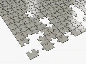 Jigsaw Puzzle 280 pieces 3D Model