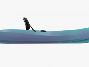 Kayak 02 with paddle Modelo 3D