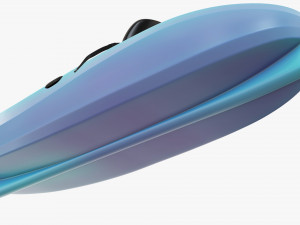 Kayak 02 with paddle Modelo 3D
