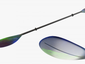 Kayak 02 with paddle Modelo 3D